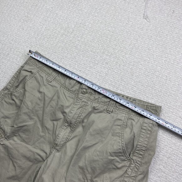 Calvin Klein Cargo Shorts Mens W36 Beige 100% Cotton Utility Multi Pocket Read - Picture 9 of 16